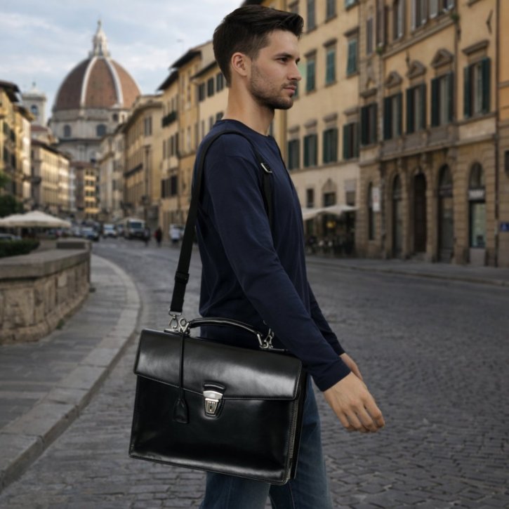 the bridge Aktentasche schwarz