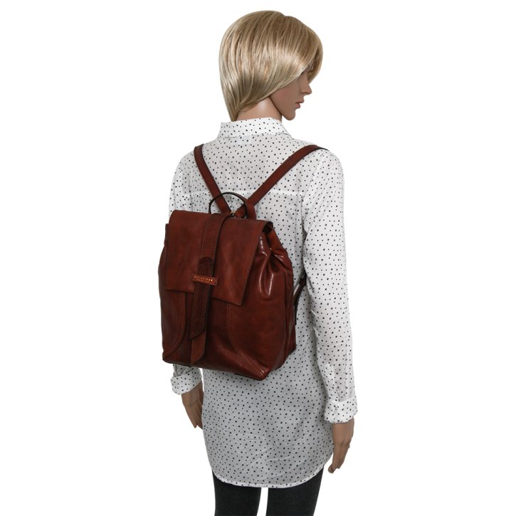 the bridge Rucksack braun Feinleder