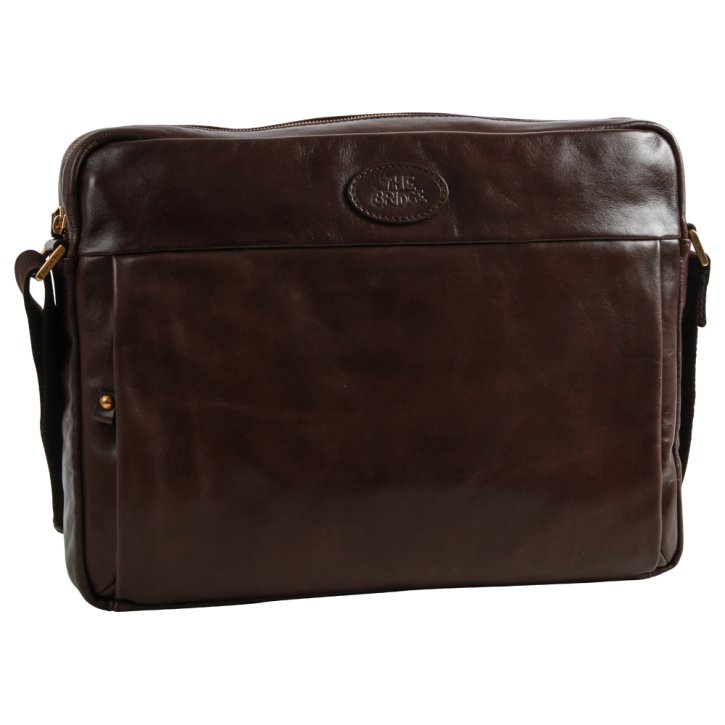 the bridge Messenger Bag mit Laptopfach testa di moro