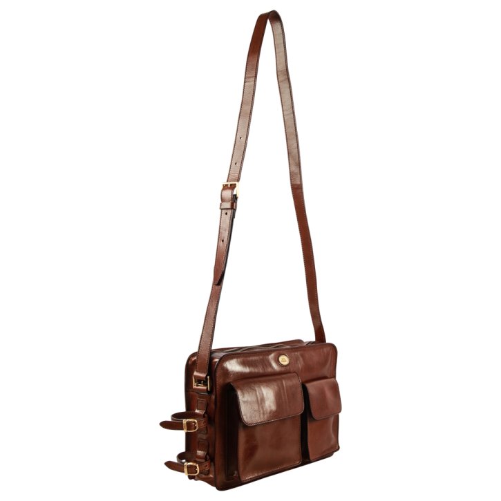 the bridge Herrentasche mit Schirmhalter marrone