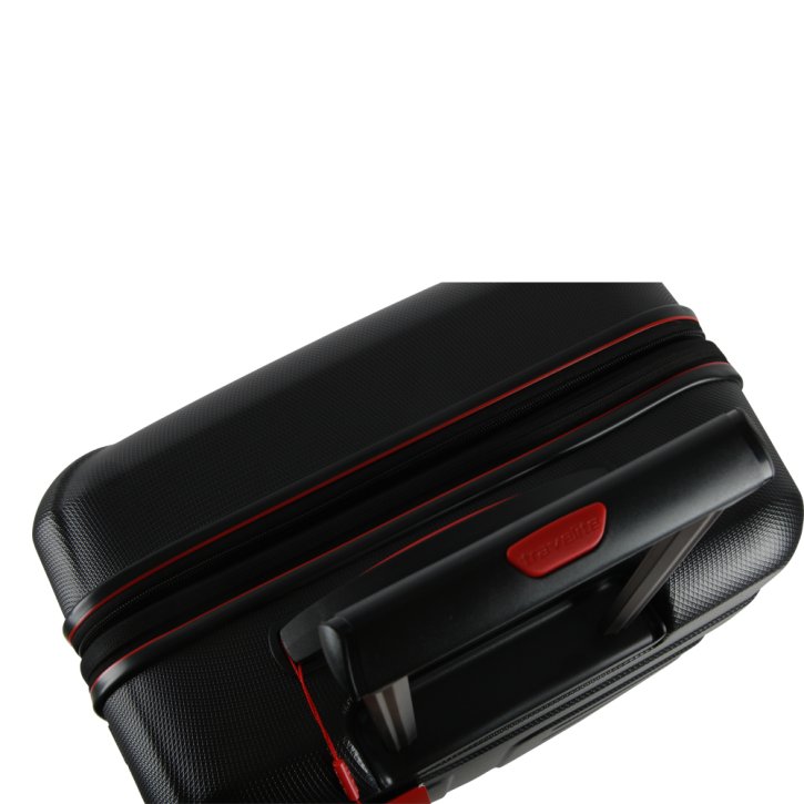 Travelite Vector 4w M Trolley schwarz