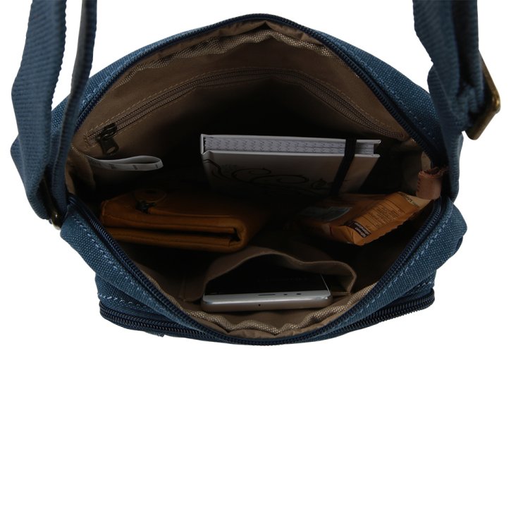 Troop London Across body bag Canvas blue