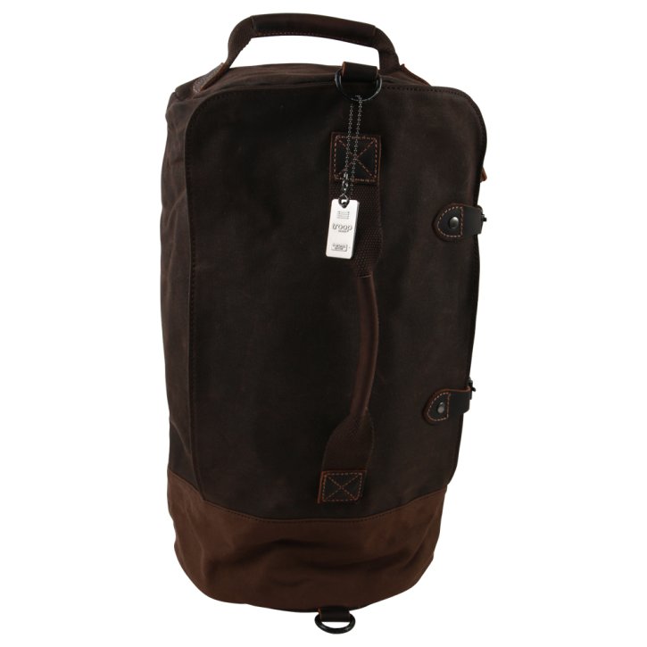 Weekender/Backpack  Canvas dark brown