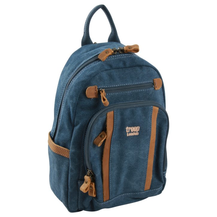 Troop London Backpack S Canvas blue