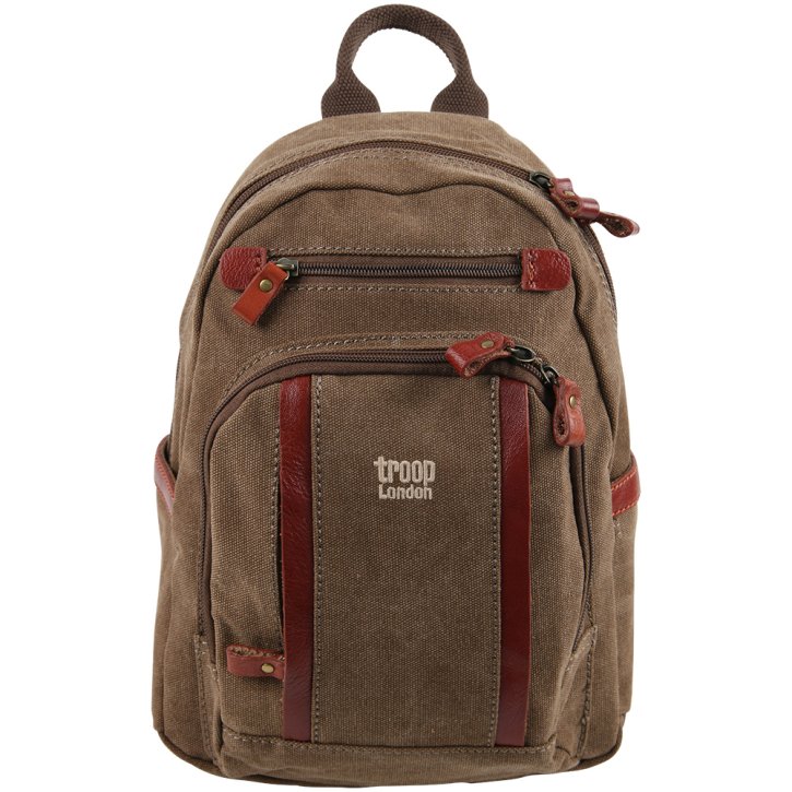 Backpack S Canvas brown