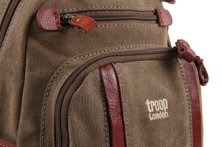 Troop London Backpack S Canvas brown