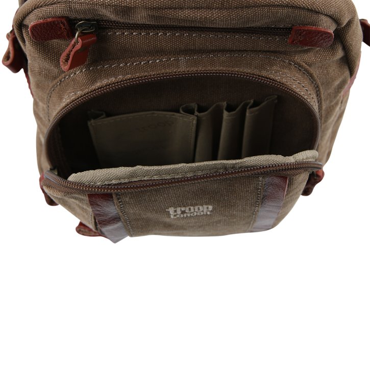 Troop London Backpack S Canvas brown