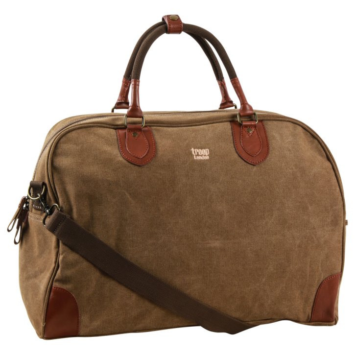 Troop London Weekender Canvas brown