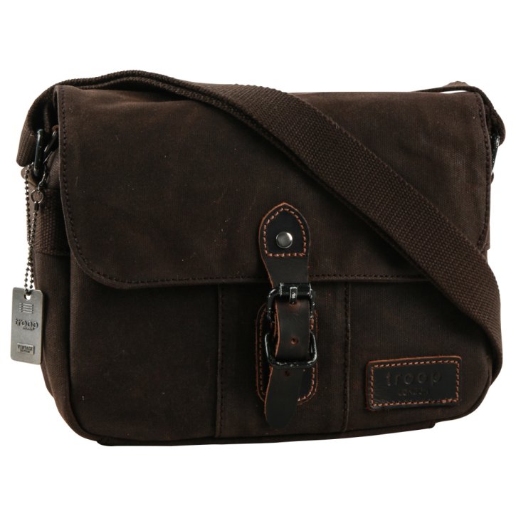 Troop London Shoulder bag dark brown