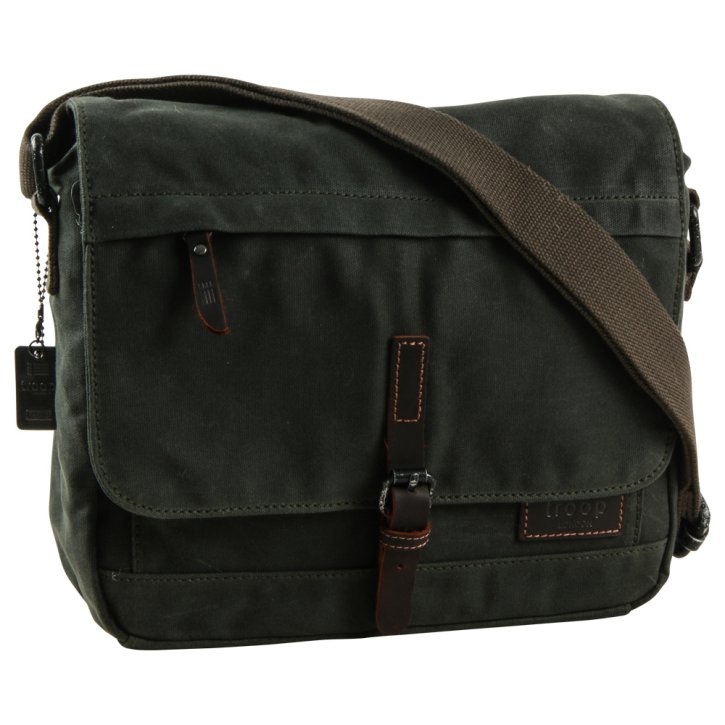 Troop London Messenger Bag dark green