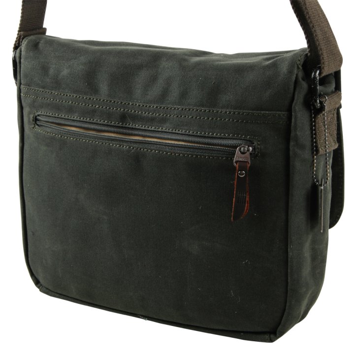 Troop London Messenger Bag dark green