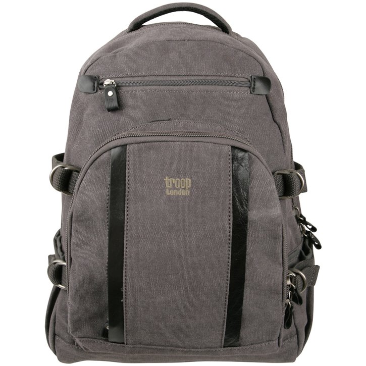 Troop London Backpack L Canvas black