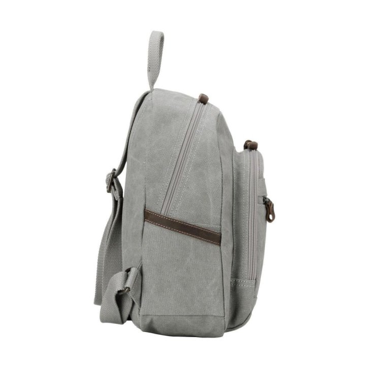Troop London Backpack S Canvas ash grey