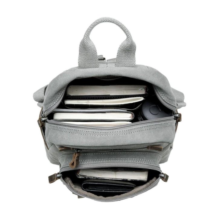 Troop London Backpack S Canvas ash grey