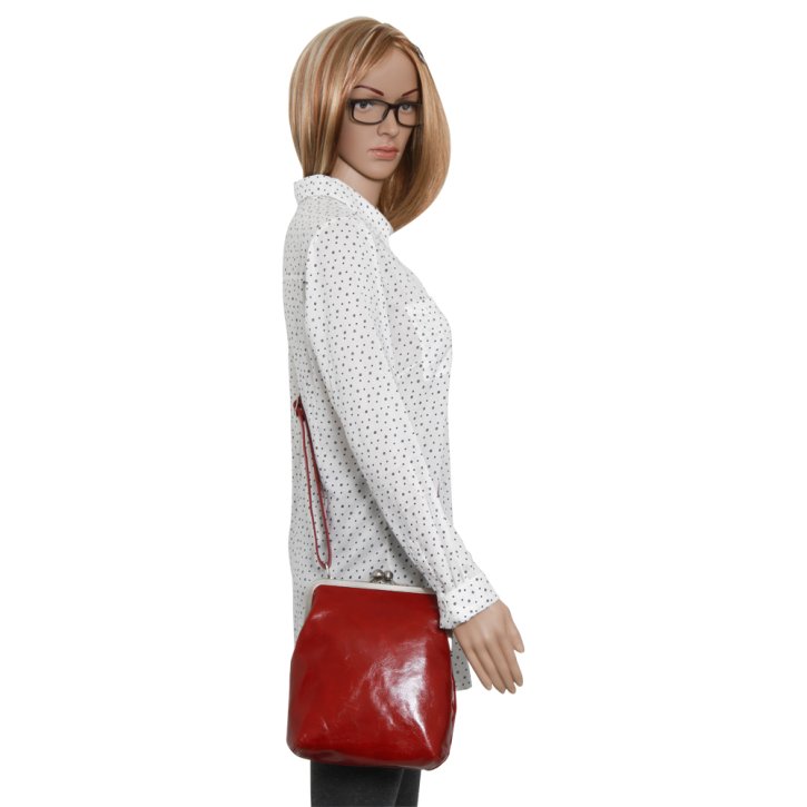 VOLKER LANG LOLA Handtasche vintage cardinal