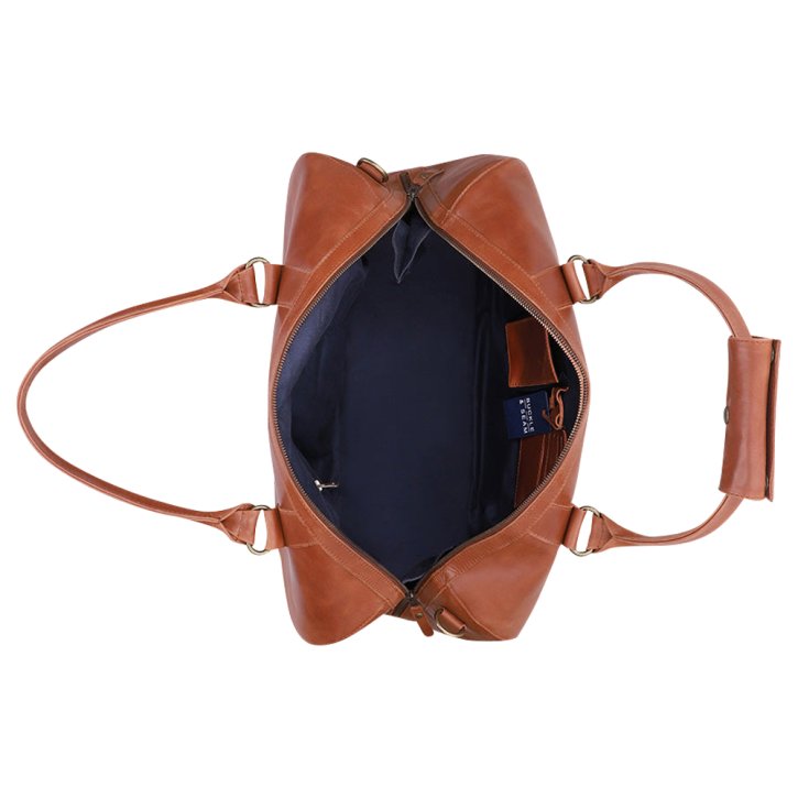 BUCKLE & SEAM Willow weekender cognac/blau