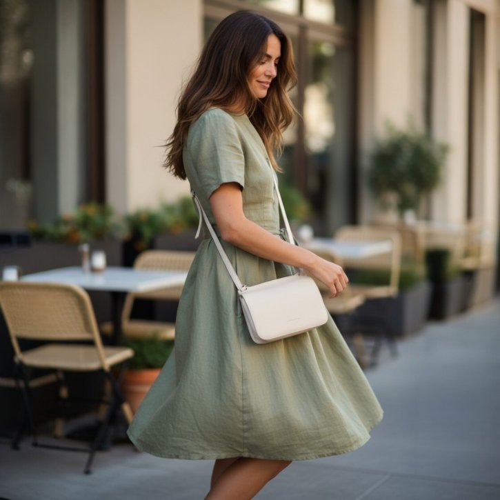 Aunts & Uncles Magnolia Umhängetasche chalk