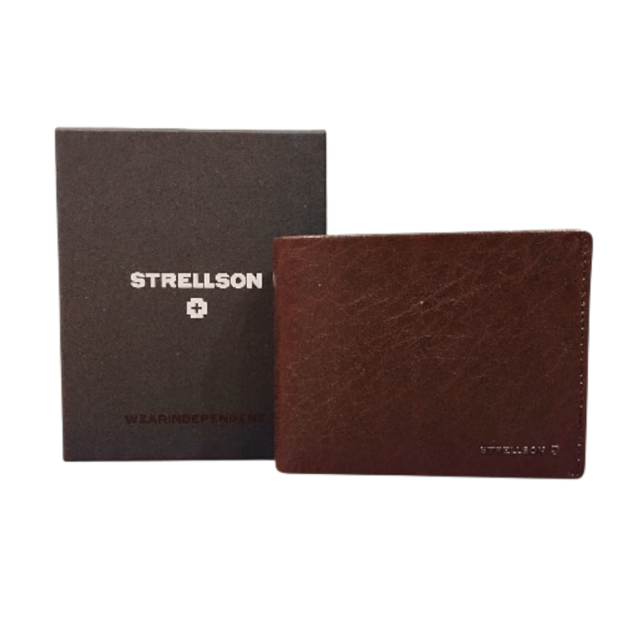 Strellson HATTON CROSS Corbin billfold mh7 darkbrown