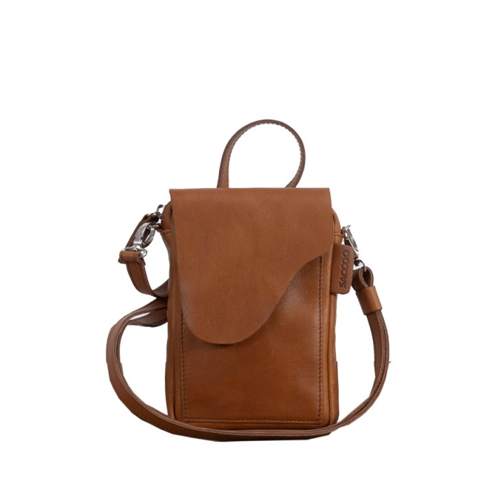 Saccoo OLIVIA Handtasche cognac