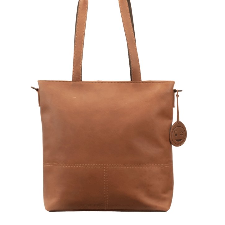 Saccoo Compras Schultertasche cognac