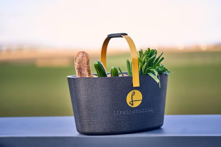 LIEBLINGSKORB Lieblingskorb plus silver grey/türkis