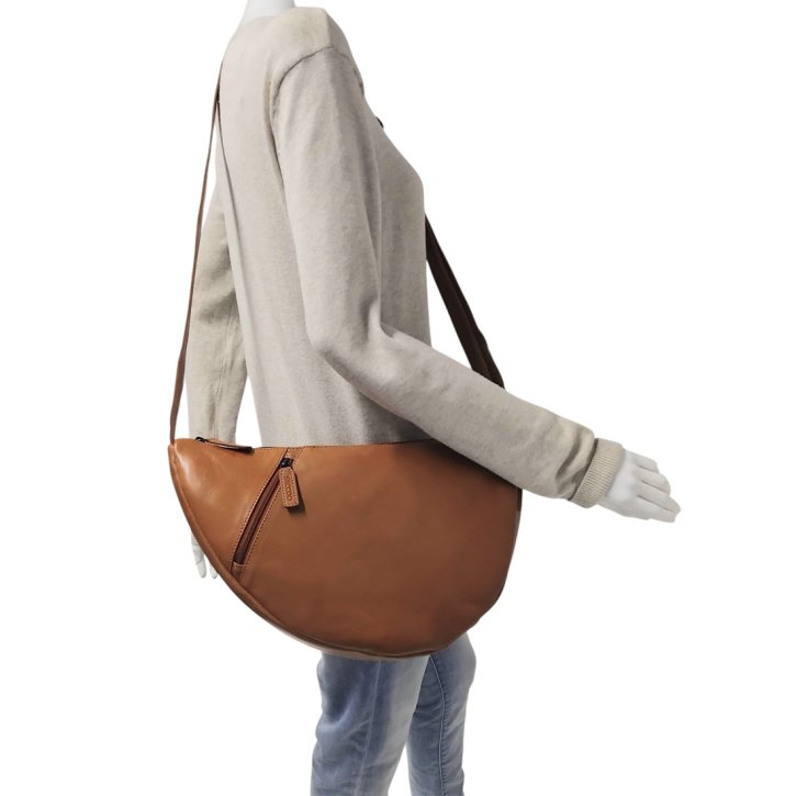 Saccoo MOON Cross Bag cognac