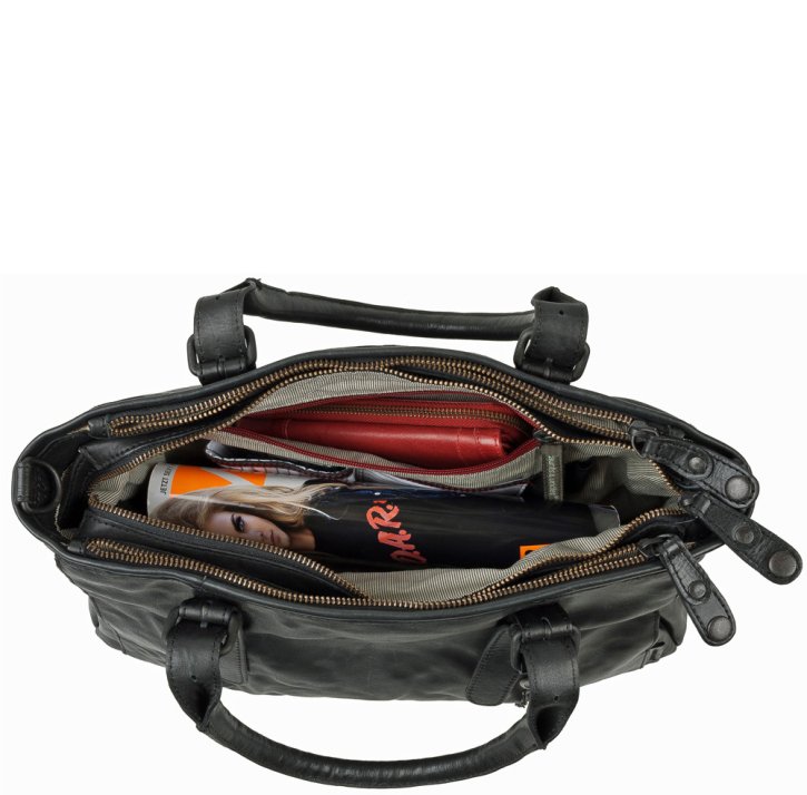 Aunts & Uncles MRS. SHORTBREAD Henkeltasche black smoke