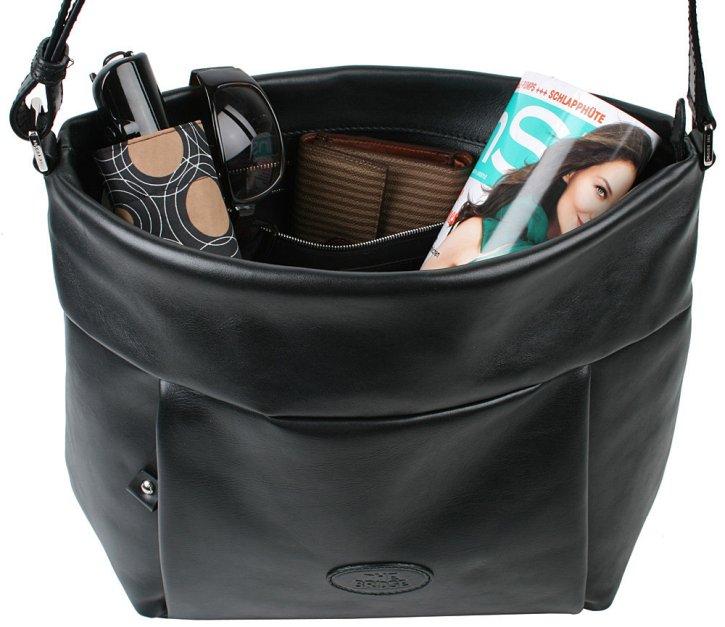 the bridge Große Schultertasche schwarz