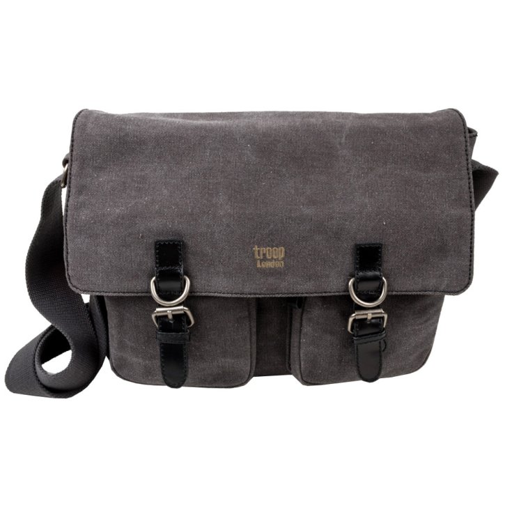 Troop London Messengerbag Canvas black