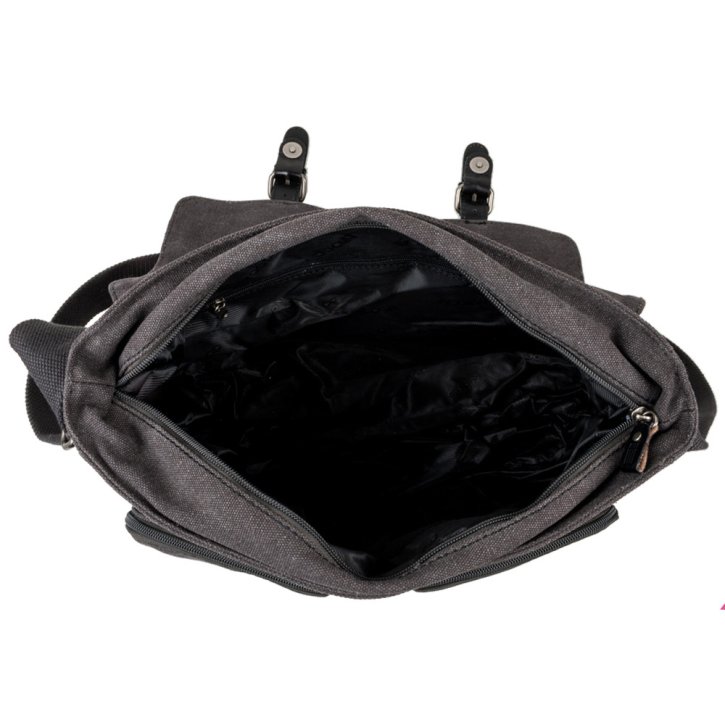 Troop London Messengerbag Canvas black
