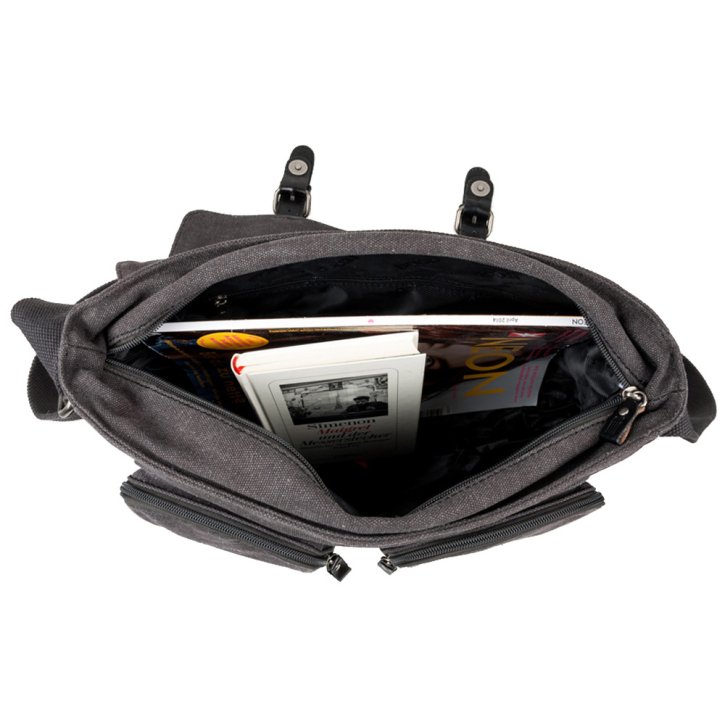 Troop London Messengerbag Canvas black