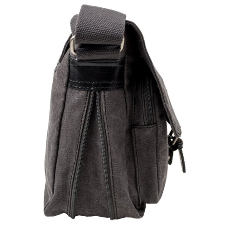 Troop London Messengerbag Canvas black