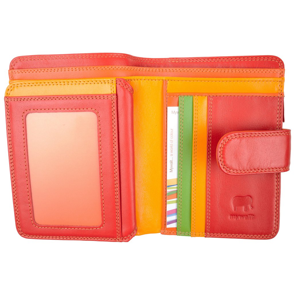 Mywalit Medium Snap Leather Wallet Card Slots Kyrgyzstan