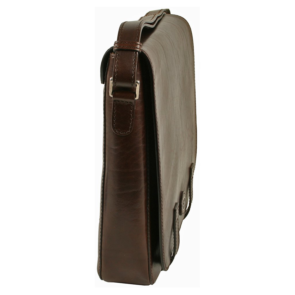 the bridge Messenger Bag mit Laptopfach für Herren testa di moro