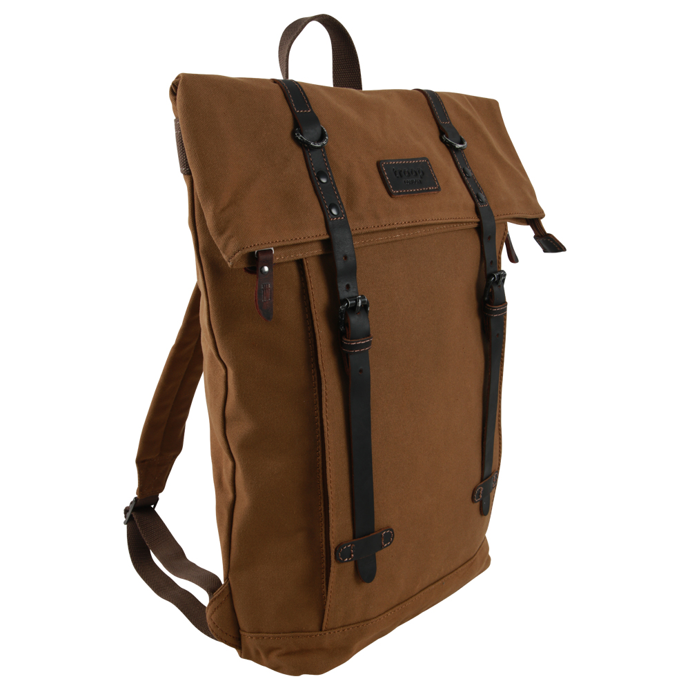 Troop London Backpack Canvas camel online bestellen bei alletaschen