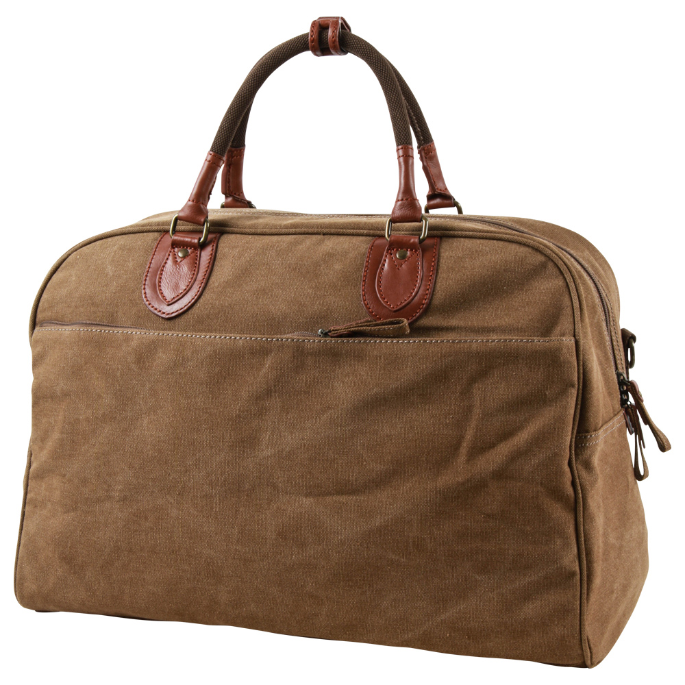 Canvas leather weekender best sale