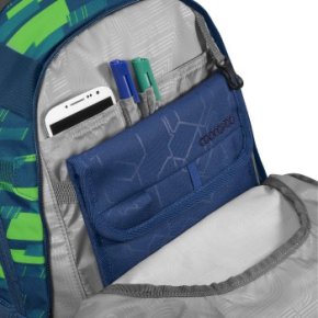 COOCAZOO MATE Schulrucksack lime stripe