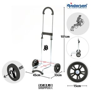 Andersen SCALA Einkaufstrolley TILDE rot