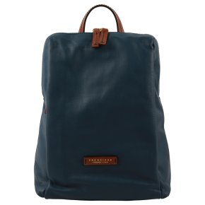 the bridge Rucksack Feinleder blau