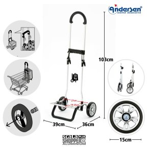 Andersen SCALA PLUS  Einkaufstrolley Plus Ipek Mi schwarz
