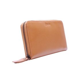 ESQUIRE Damenbörse RV PERU cognac RFID