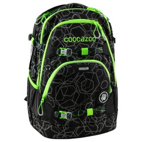 COOCAZOO ScaleRale Schulrucksack laserreflect solar-green