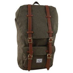 HERSCHEL LITTLE AMERICA ivy green slub/tan