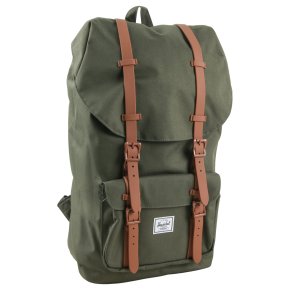 HERSCHEL LITTLE AMERICA CL Rucksack dark olive/saddle brown