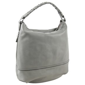 PLINIO VISONA NAPPA 2 hobo Schultertasche hellgrau