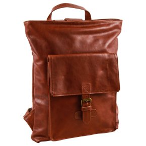 Saccoo Talca Laptoprucksack cognac