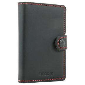 Secrid Miniwallet matte black & red