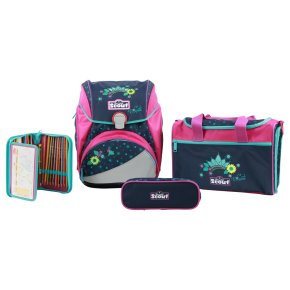 Scout ALPHA Set 4tlg Schulranzen cool princess