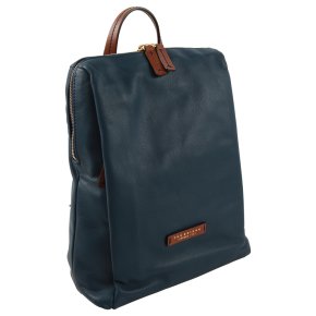 the bridge Rucksack Feinleder blau