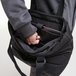  Puffer Tote Bag monochrome black